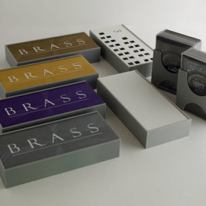 Inserto modular compelto realizado en 3D para Juego de Mesa Brass